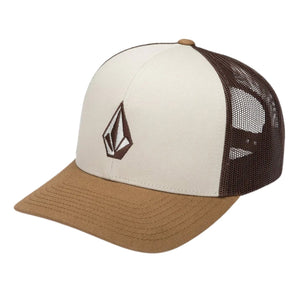 Volcom Full Stone Cheese Trucker Cap - Pale Khaki - Trucker Cap by Volcom One Size