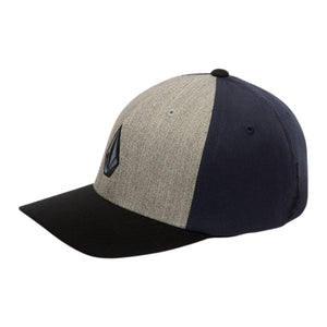 Volcom Full Stone Hthr Flexfit Hat Cap - Storm Blue