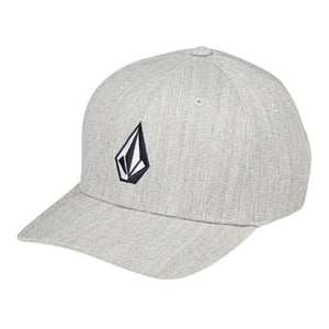 Volcom Full Stone HTHR Flexfit Hat - Grey Vintage - Baseball Cap by Volcom