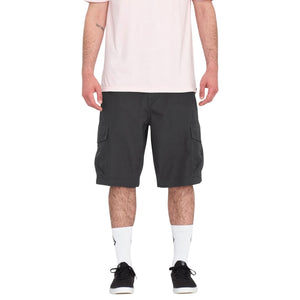 Volcom Grande Barracks 22" Cargo Shorts - Asphalt Black - Mens Cargo Shorts by Volcom
