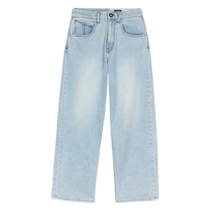 Volcom Kids Chillow Denim - Desert Dirt Indigo - Boys Relaxed/Loose Denim Jeans by Volcom