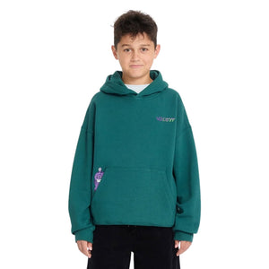 Volcom Kids FA Ben Sanaire Hoodie - Rifle Green - Boys Pullover Hoodie by Volcom