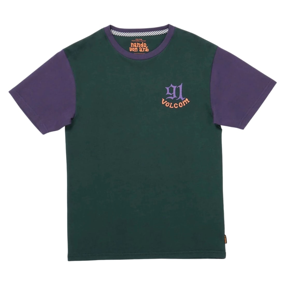 Volcom Kids Fa Nando Von Arb T-Shirt - Ponderosa Pine - Boys Skate Brand T-Shirt by Volcom