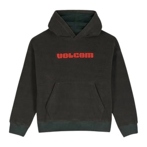 Volcom Kids Too Kool Loose Fit Crew - Rinsed Black - Boys Crew Neck Sweatshirt by Volcom