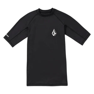 Volcom Lido Shortsleeve Rashvest - Black - Mens UV Rash Vest by Volcom