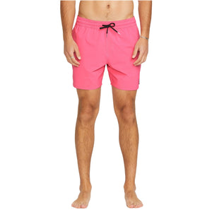 Volcom Lido Solid Trunk 16 Boardshort - Neon Pink - Mens Boardshorts by Volcom