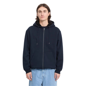 Volcom Single Stone Lined Zip - Marine - Mens Zip Up Hoodie by Volcom