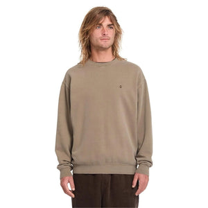 Volcom Single Stone PW Crew - Earth - Mens Crew Neck Sweatshirt by Volcom