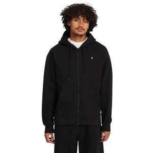 Volcom Single Stone Zip Hoodie - Black - Mens Zip Up Hoodie by Volcom