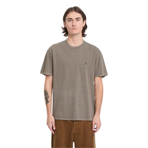 Volcom Solid Stone Embroidered T-Shirt - Earth - Mens Graphic T-Shirt by Volcom