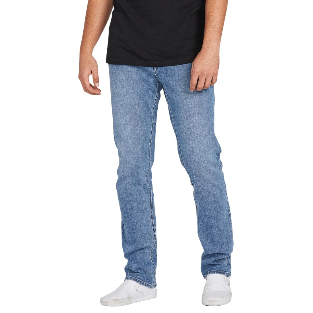 Volcom Solver Denim - Old Town Indigo - Mens Regular/Straight Denim Jeans by Volcom