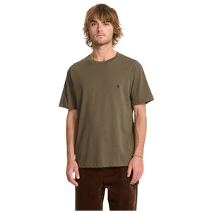 Volcom Stone Blanks T-Shirt - Sage Leaf - Mens Plain T-Shirt by Volcom