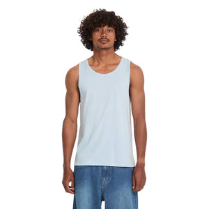 Volcom Stone Blanks Tank Top Vest - Light Blue Acid - Mens Skate Brand Vest/Tank Top by Volcom