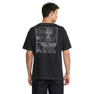Volcom Timewave T-Shirt - Antique Black - Mens Graphic T-Shirt by Volcom