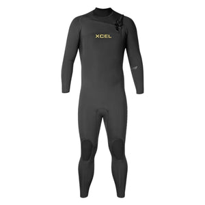 Xcel 4/3mm Comp Chest Zip Wetsuit 2025 - Black - Mens Full Length Wetsuit by Xcel