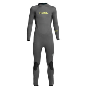 Xcel Kids 4/3mm Axis Backzip Full Wetsuit - Graphite - Kids Full Length Wetsuit by Xcel