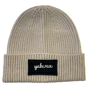 Yakwax Doodle Patch II Beanie - Sand - Fold Beanie by Yakwax