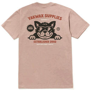 Yakwax Bulldog T-Shirt - Dirty Rose - Mens Graphic T-Shirt by Yakwax