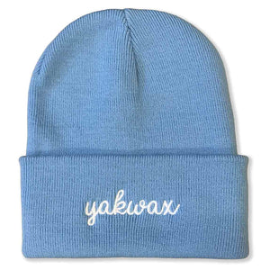 Yakwax Doodle Beanie - Sky Blue - Fold Beanie by Yakwax