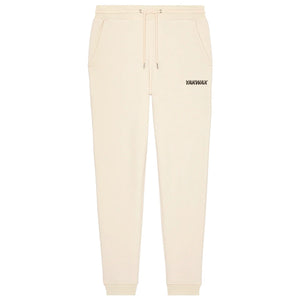 Yakwax Sport Logo Joggers - Cream/Espresso - Mens Joggers by Yakwax