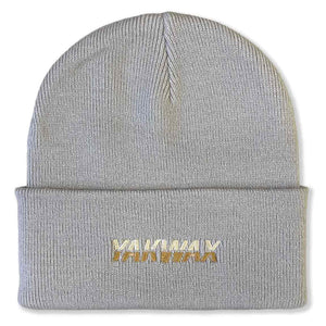 Yakwax Split Logo Beanie - Stone - Fold Beanie by Yakwax