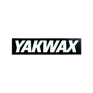 Yakwax Sport Logo Sticker 165mm x 40mm - Black - Gifts for Skateboarders by Yakwax