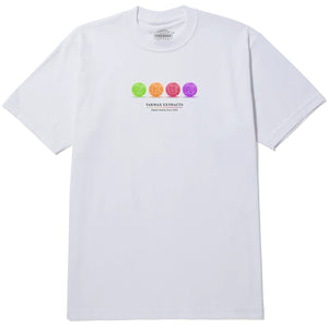 Yakwax Full Spectrum Gummies T-Shirt - White/Tropical - Mens Graphic T-Shirt by Yakwax