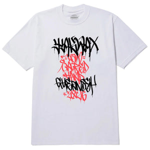 Yakwax X TBW Tag T-Shirt - White - Mens Graphic T-Shirt by Yakwax