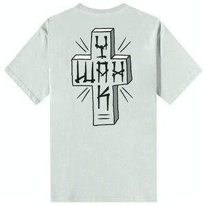 Yakwax Yaktown T-Shirt - Cement/Black White - Mens Graphic T-Shirt by Yakwax