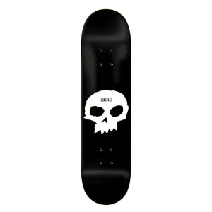 Zero 8.375" Single Skull Deck - Black White - Skateboard Deck by Zero 8.375 inch