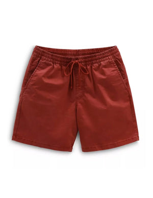 Vans Range Salt Wash Relaxed Elastic Waistband Shorts - Syrah - Mens Walk Shorts by Vans