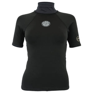 Alder Womens Spirit Ladies Thermal Fleece Rash Vest - Black