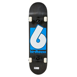 Birdhouse B Logo Complete Skateboard - Black/Blue - Complete Skateboard by Birdhouse 8.0 inch