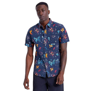 Brixton BB Fly Now Short Sleeve Shirt - Black - Mens Casual Shirt by Brixton