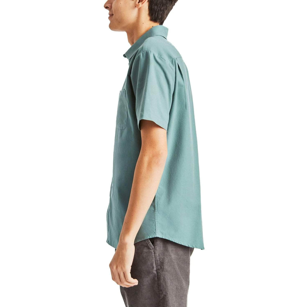 Brixton Charter Oxford Short Sleeve Shirt - Jade - Mens Casual Shirt by Brixton