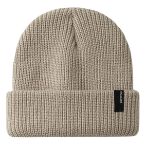 Brixton Heist Beanie - Beige - Fold Beanie by Brixton