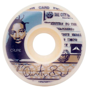 Crupie X ODB I.D. Wide Shape Skateboard Wheels - White - Skateboard Wheels by Crupie