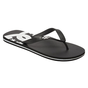 DC Spray Sandals - Black/Black/White SP23 - Mens Flip Flops by DC