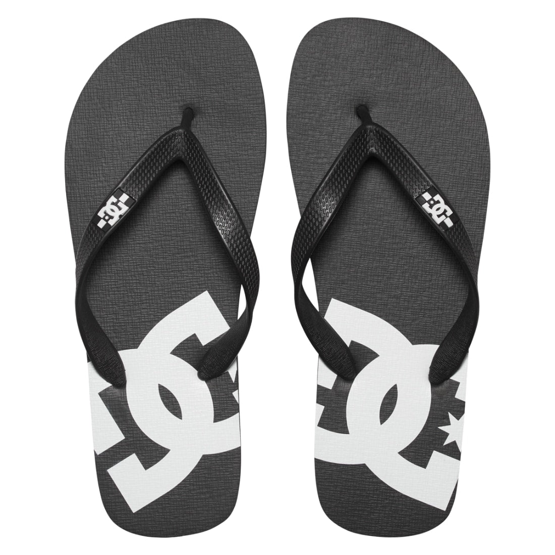 DC Spray Sandals - Black/Black/White SP23 - Mens Flip Flops by DC
