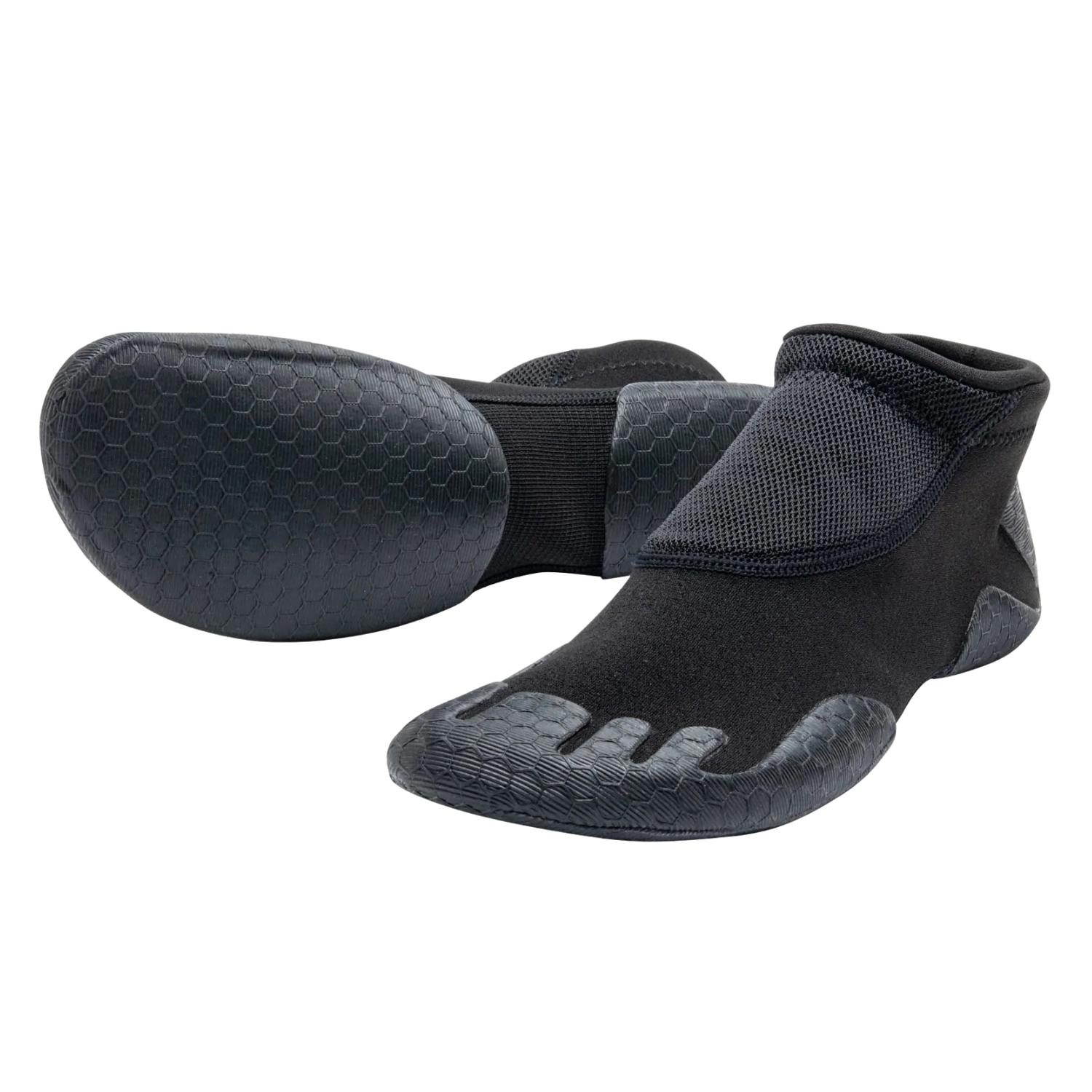 Dakine 1mm Unisex Folding Reef Shoe - Black - Round Toe Wetsuit Boots by Dakine