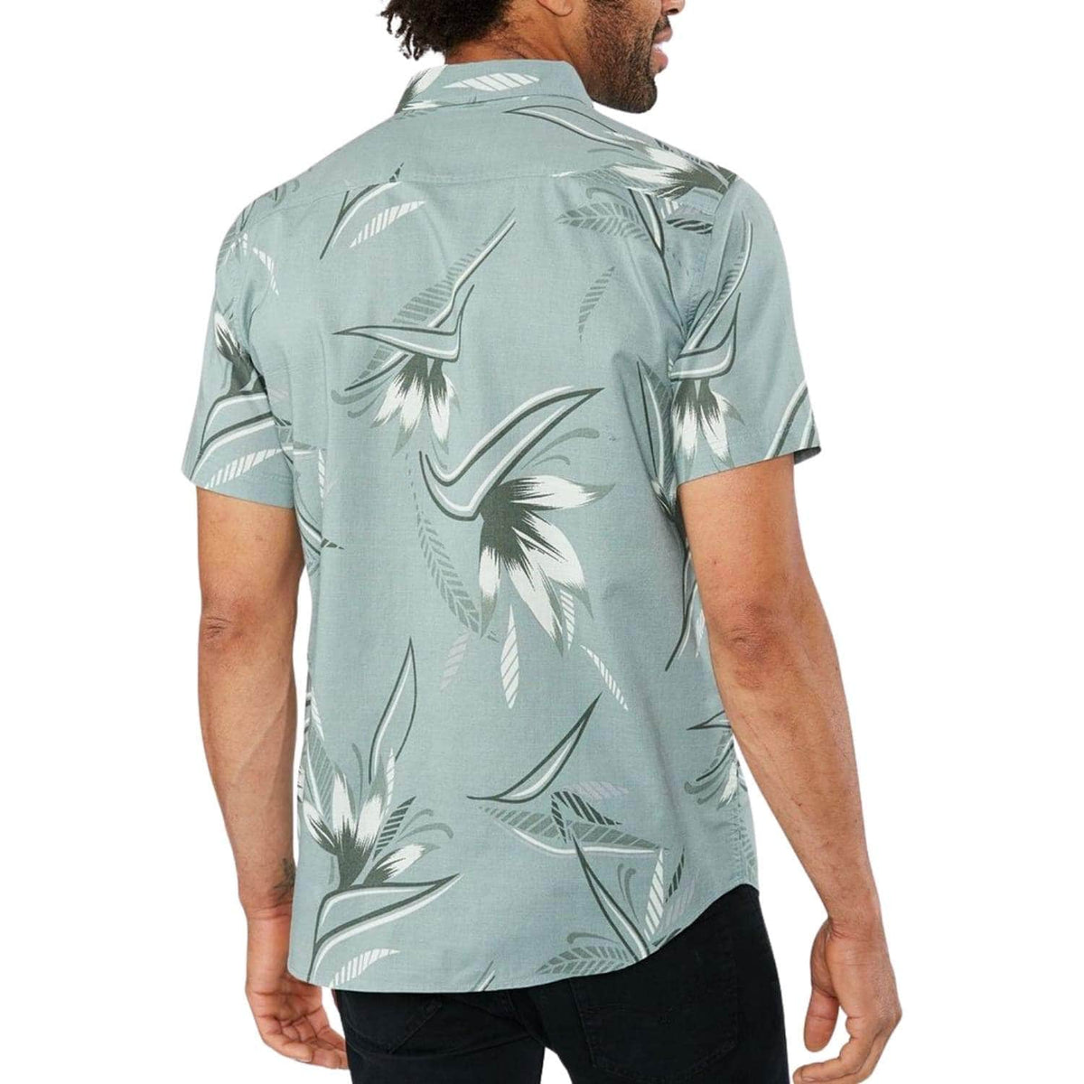 Dakine Poipu Short Sleeve Woven Shirt - Coastal Green Noosa Palm