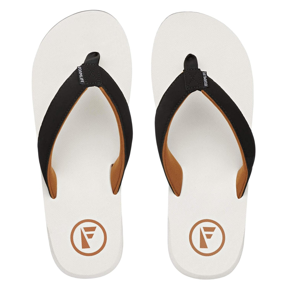Foamlife Traa-Sc Flip Flop - White - Mens Flip Flops by FoamLife