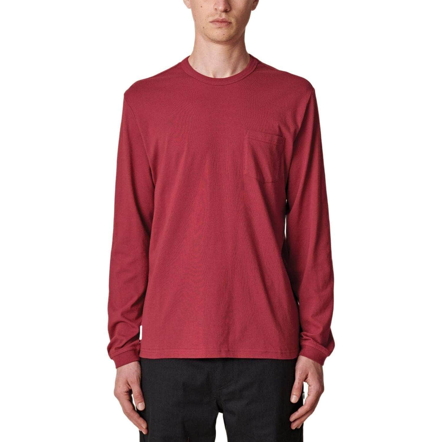 Globe Every Damn Day Long Sleeve T-Shirt - Rhubarb - Mens Pocket T-Shirt by Globe