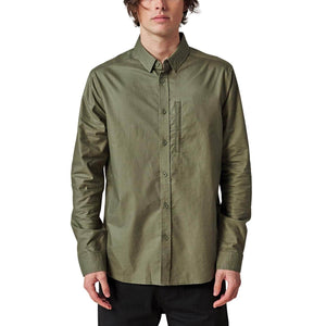 Globe Foundation L/S Shirt - Olive - Mens Flannel Shirt by Globe