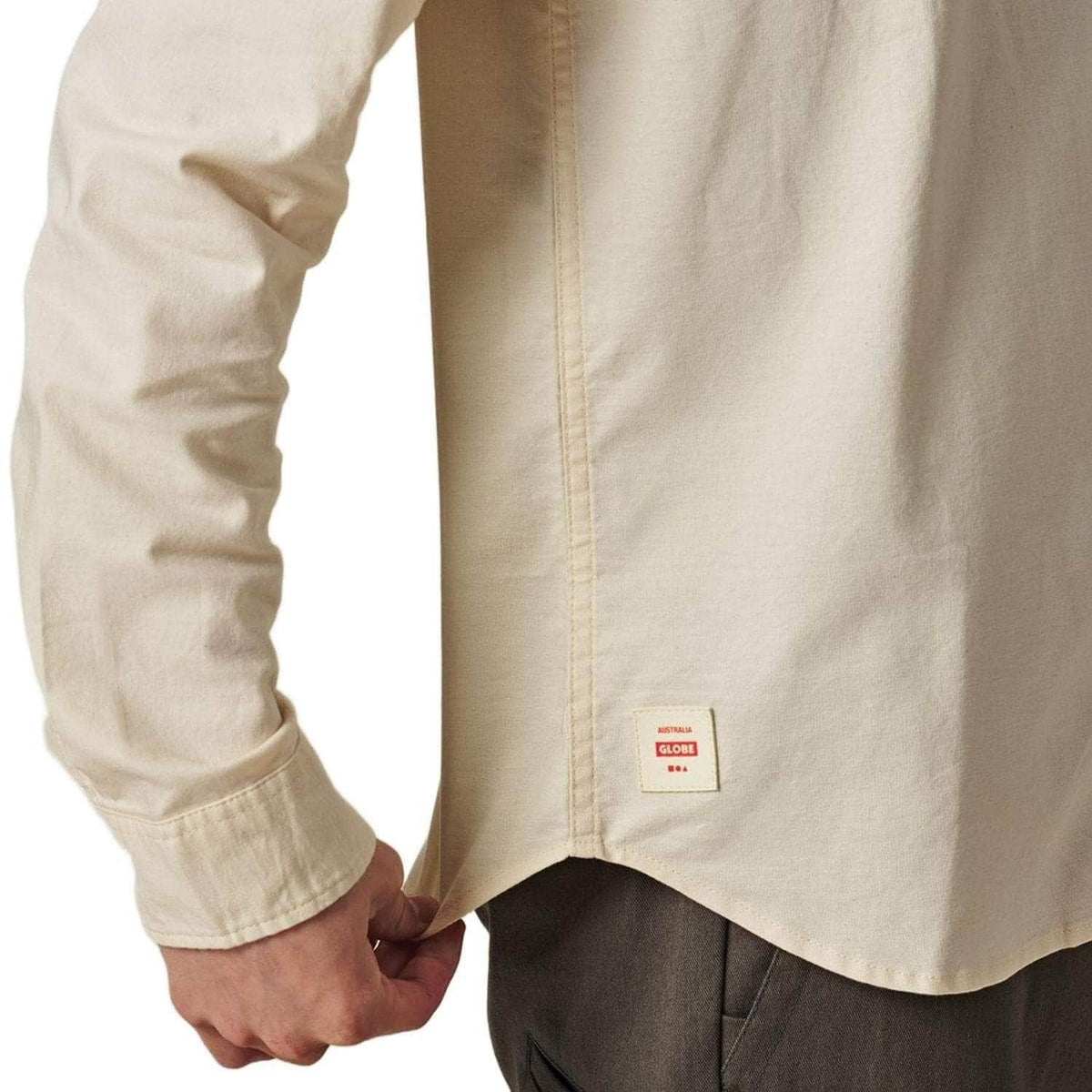 Globe Foundation Long Sleeve Shirt - Bleach Free - Dye Free - Mens Casual Shirt by Globe