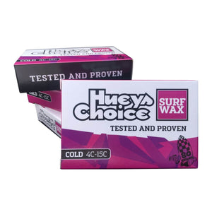 Hueys Choice Cold Surfboard Wax (4C-15C) - Purple - Surfboard Wax by Hueys Choice 80g