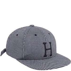 Huf Classic H Houndstooth Strapback Cap - Black - Strapback Cap by Huf One Size