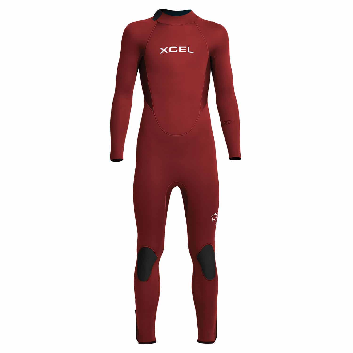 Xcel Youth 3/2mm Axis Back Zip Kids Wetsuit - Chilli Pepper - Kids Full Length Wetsuit by Xcel