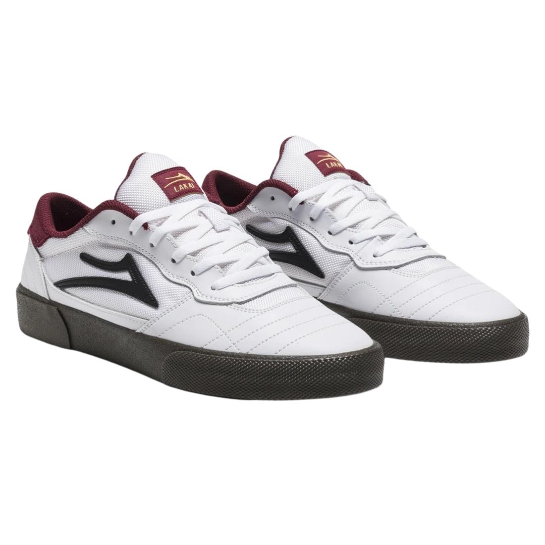 Lakai Cambridge Skate Shoes - White/Gum Leather - Mens Skate Shoes by Lakai