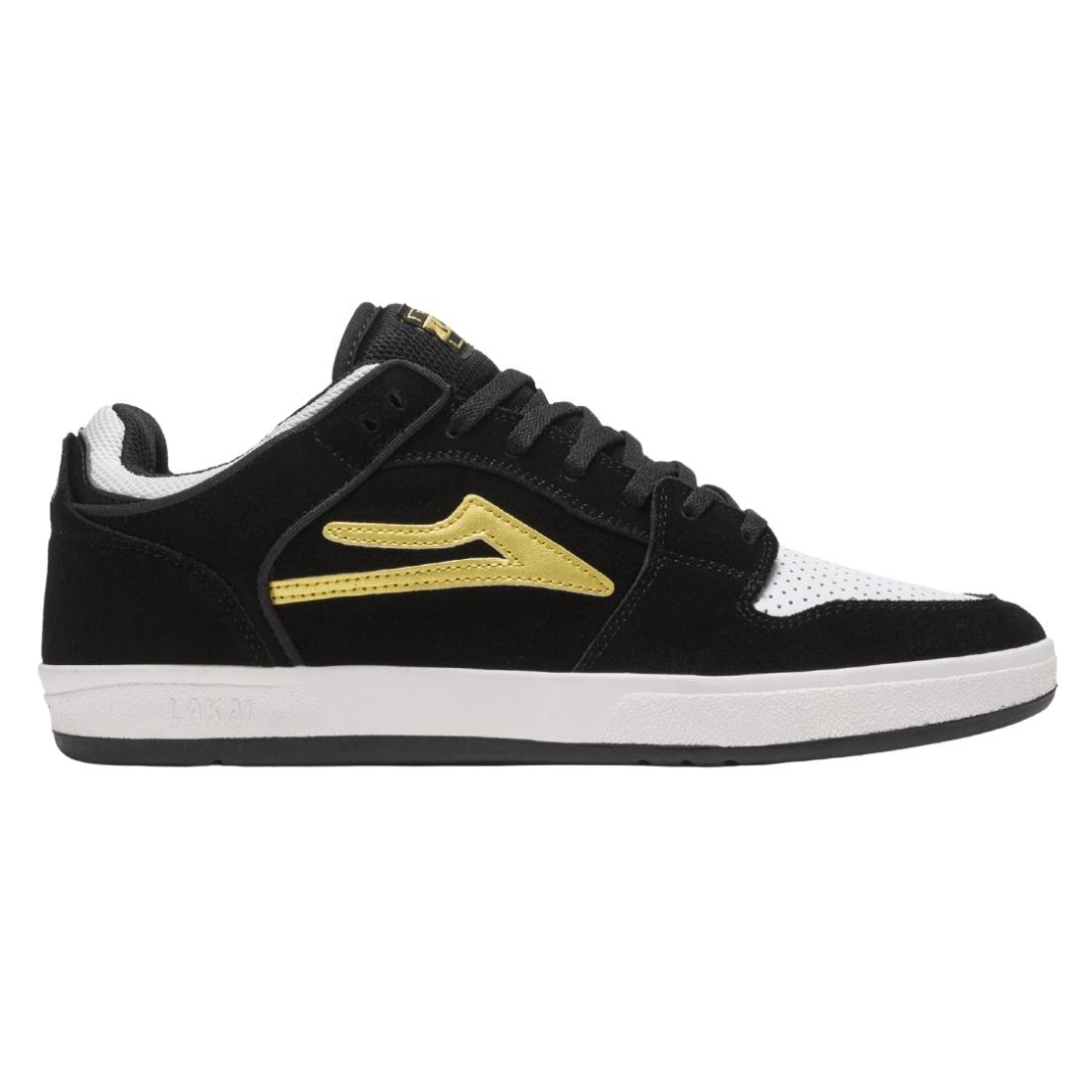 Lakai Telford Low Skate Shoes - Black/Gold Suede - Mens Skate Shoes by Lakai